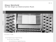 Tablet Screenshot of klaus-weinhold.com